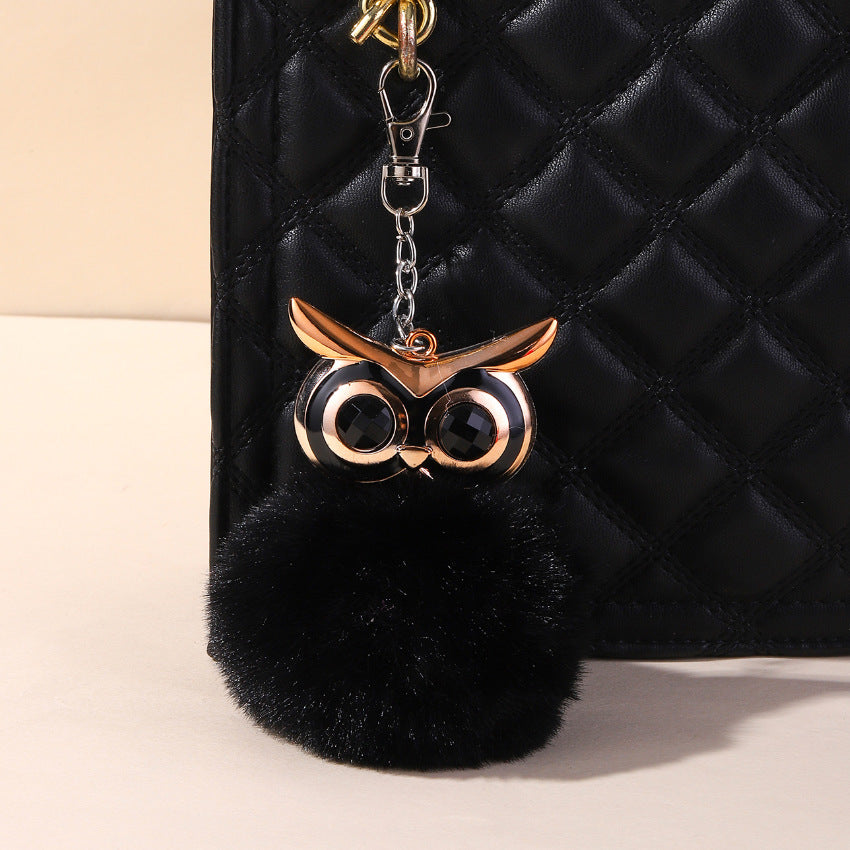 Wholesale Acrylic Owl Plush Keychain