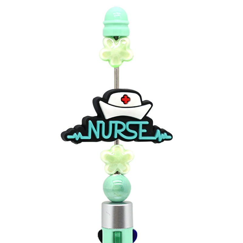 Wholesale Random 100pcs Medical Care Beaded Pen DIY Accessories Beads