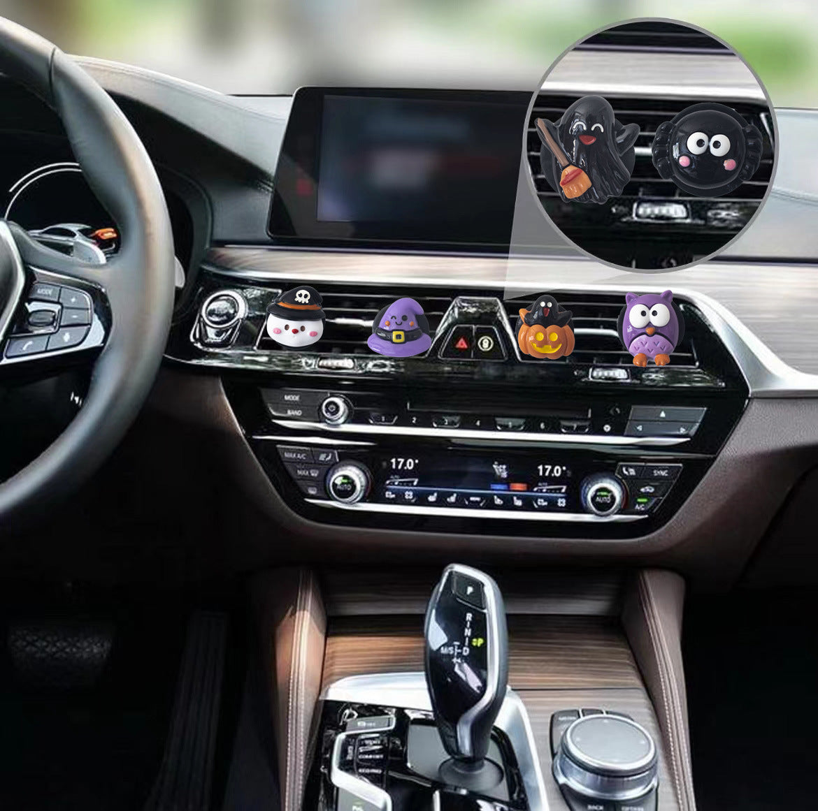 Wholesale Halloween Cute Ghost Aroma Clip Resin Car Accessories