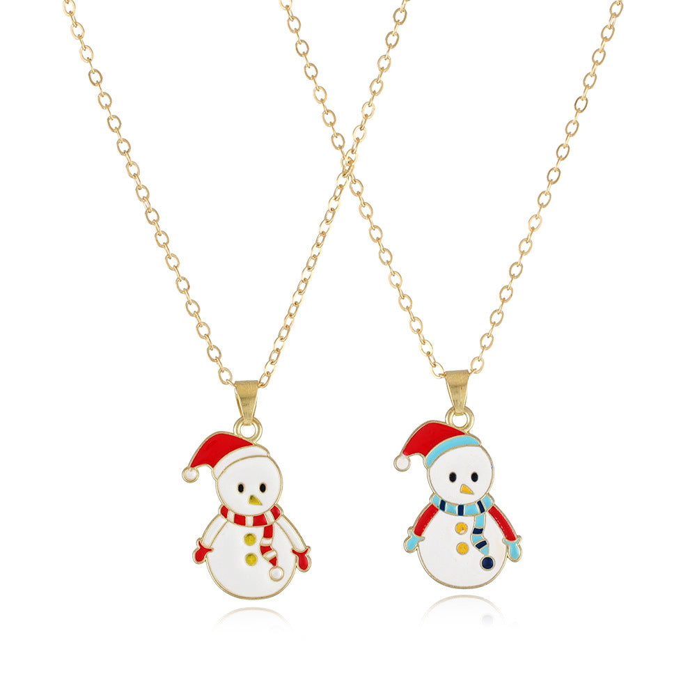 Wholesale Christmas Series Children' s Good Friend Necklace