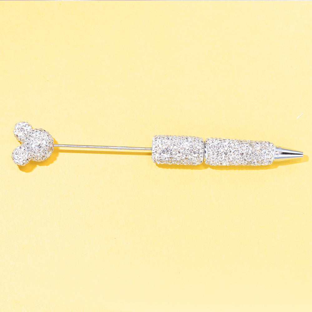 Wholesale Full Diamond Fancy  Beaded  Pens DIY Beadable