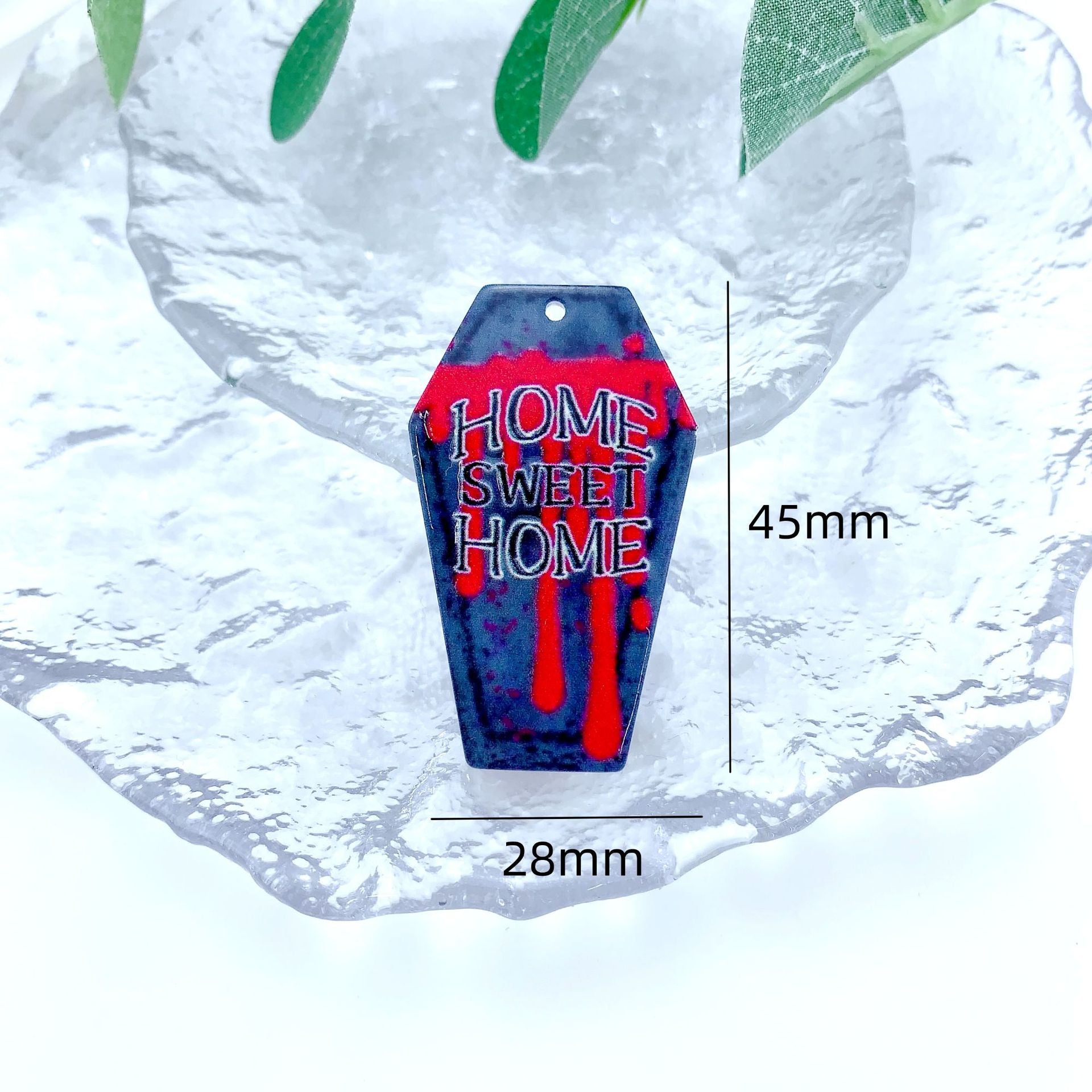 Wholesale 30pcs/pack double-sided horror pendant DIY accessories Acrylic Flatback