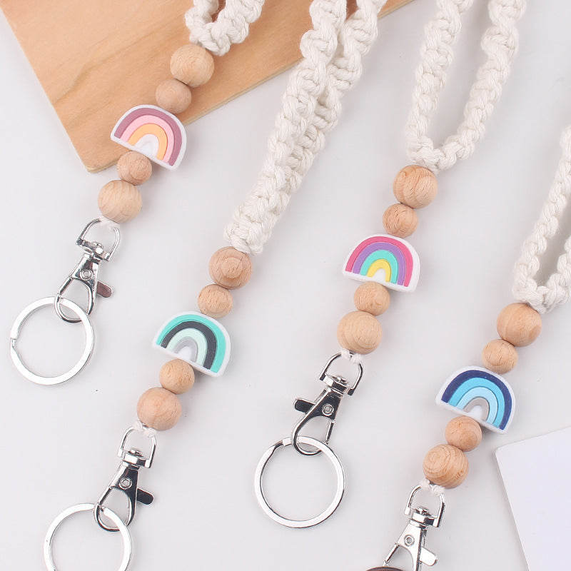 Wholesale New handmade woven necklace keychain