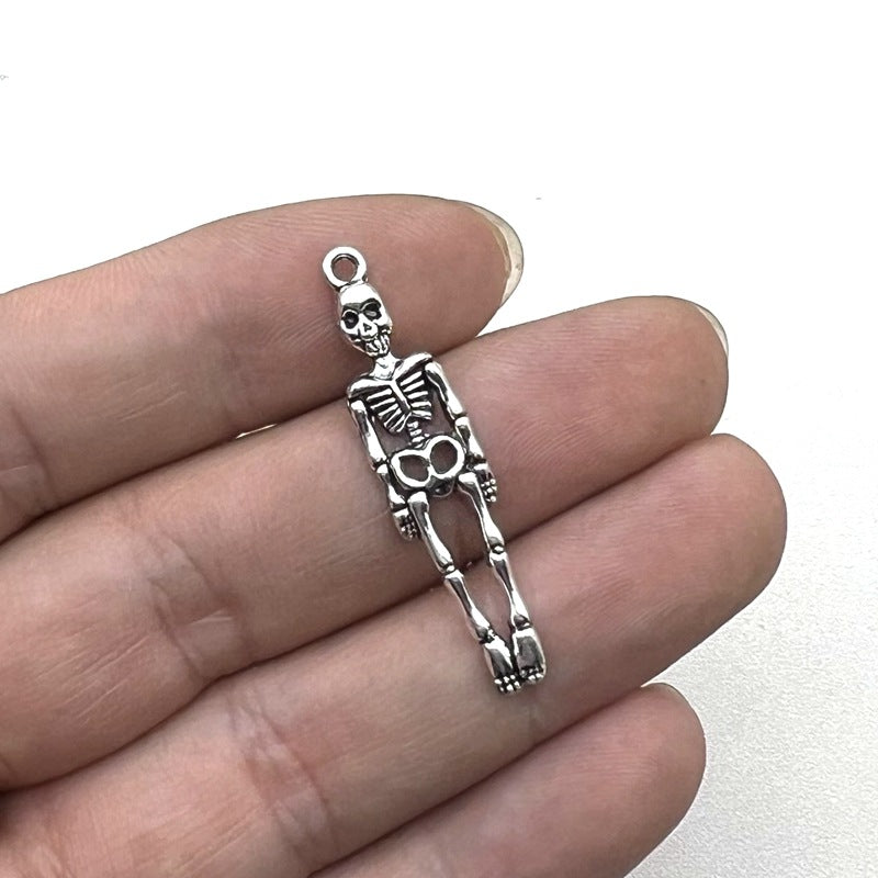 Wholesale Skull Pendant Charms Zinc Alloy Skeleton Earring DIY Jewelry Accessory For  Party Fashion Accessory Boutique Resale