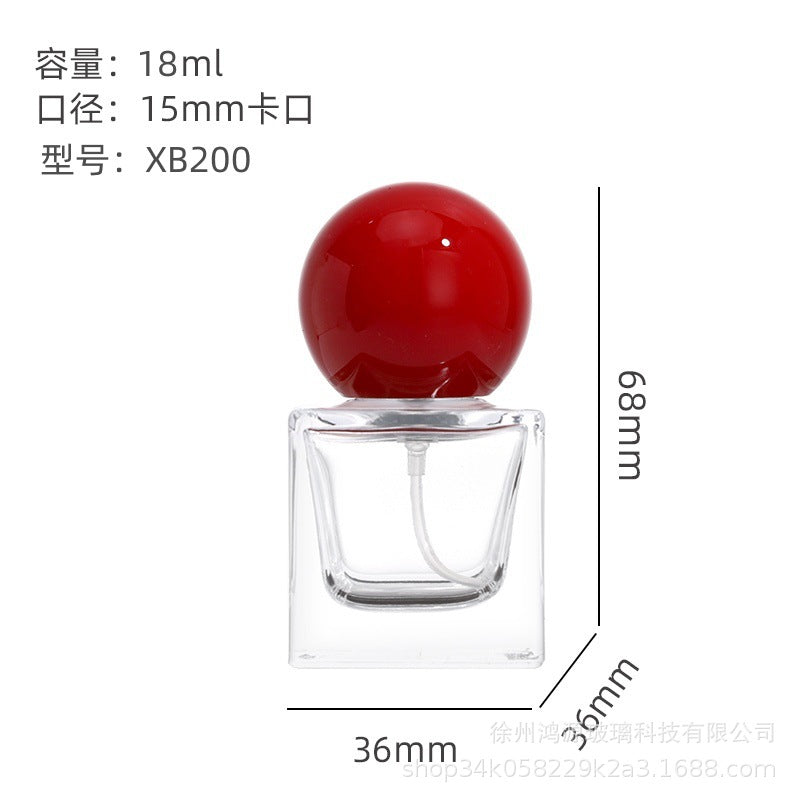 Wholesale wholesale perfume Spray bottle bayonet square mini cosmetic sub-bottle 18ml spray glass empty bottle