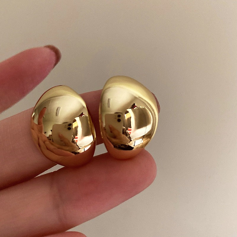 Wholesale Irregular C-type Gild Earrings