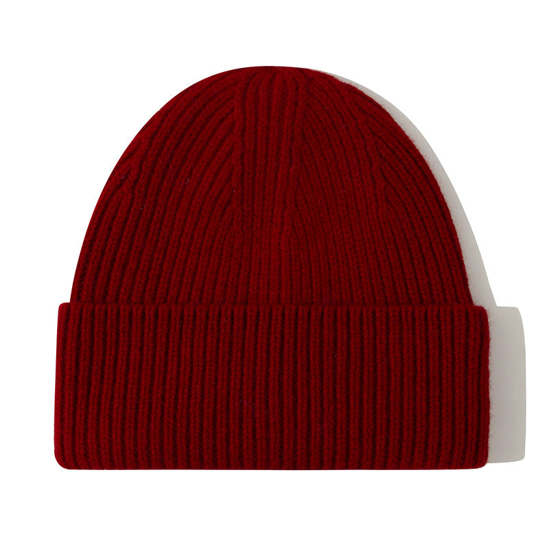 Wholesale Thick Pure Wool Beanie Winter Hat