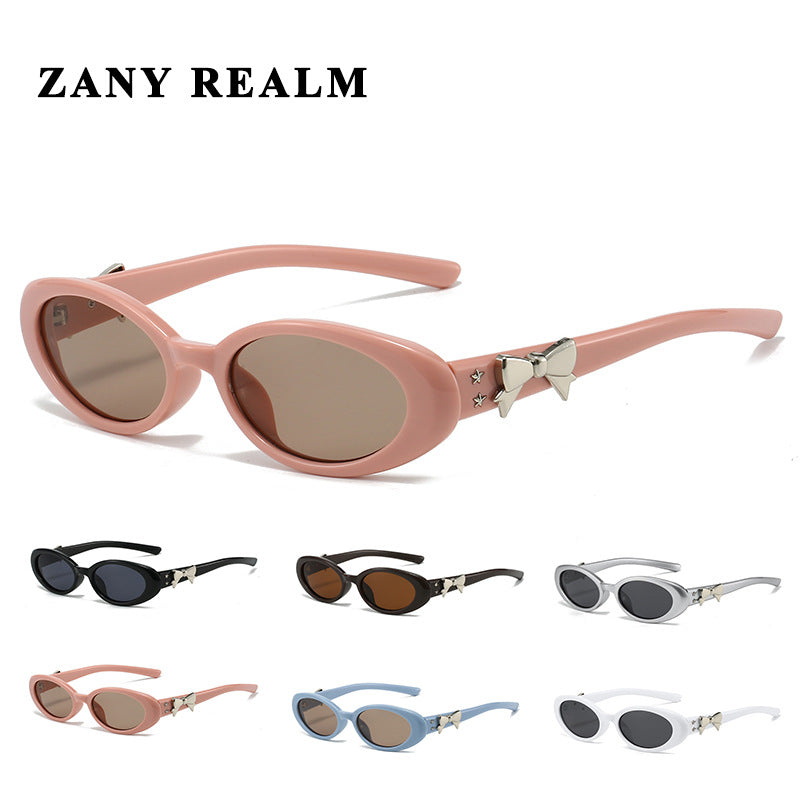 Wholesale Small oval frame luxury sunglasses