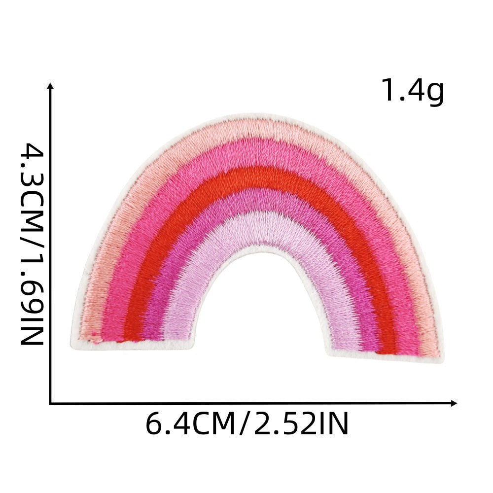 Wholesale Cartoon Pink Bow Embroider Cloth Patch