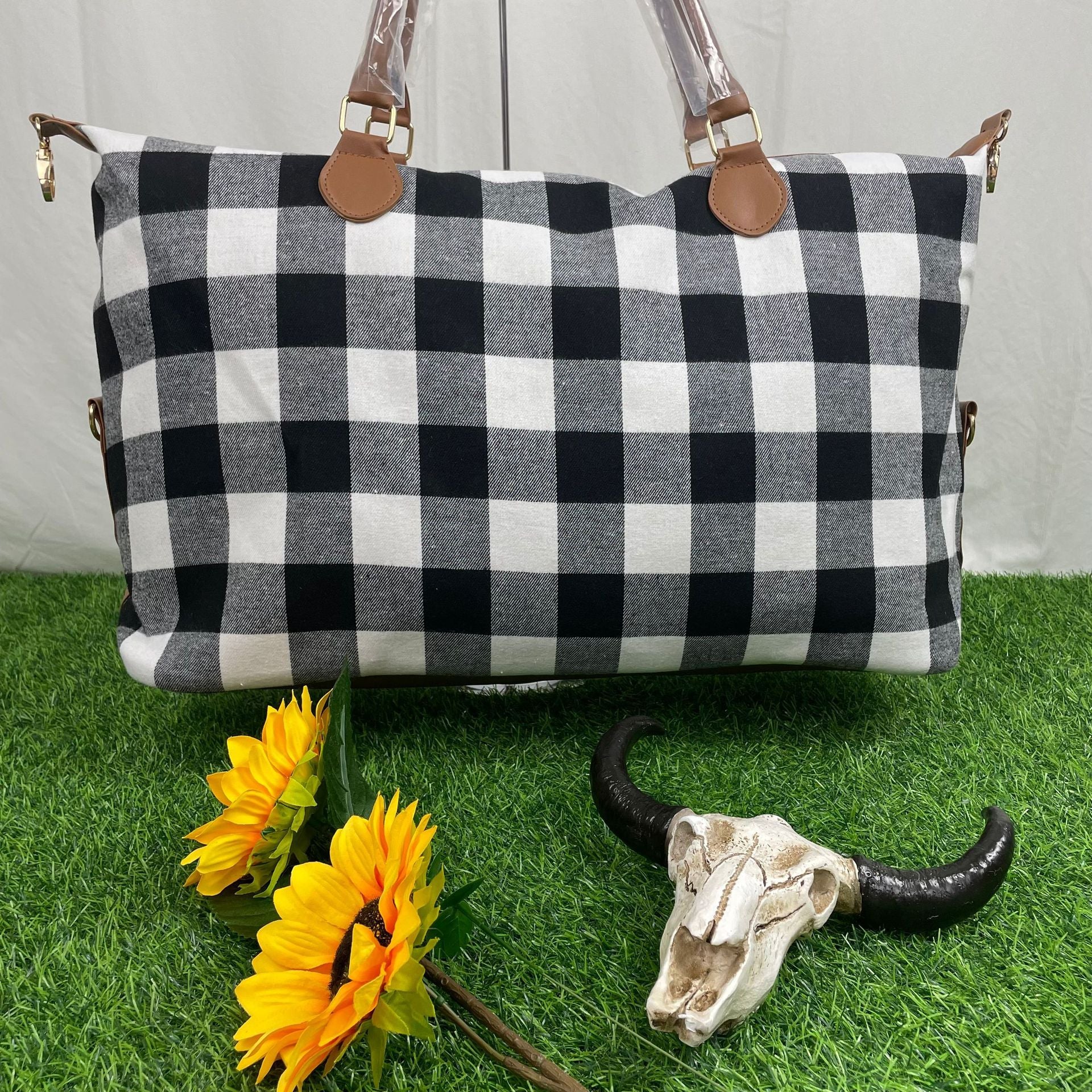 Wholesale Travel Tote Bag for Overnight Weekend Cow Bohemian Canvas Bag