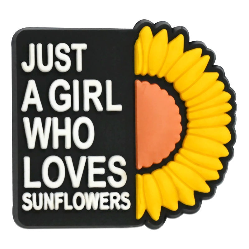 Wholesale  Random 100pcs/pack  Cartoon Sunflower Series Beads