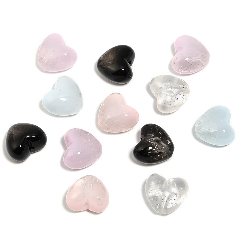 Wholesale 50pcs Gradient Color Sequins Five-pointed Star Transparent Love Acrylic Diy Beads