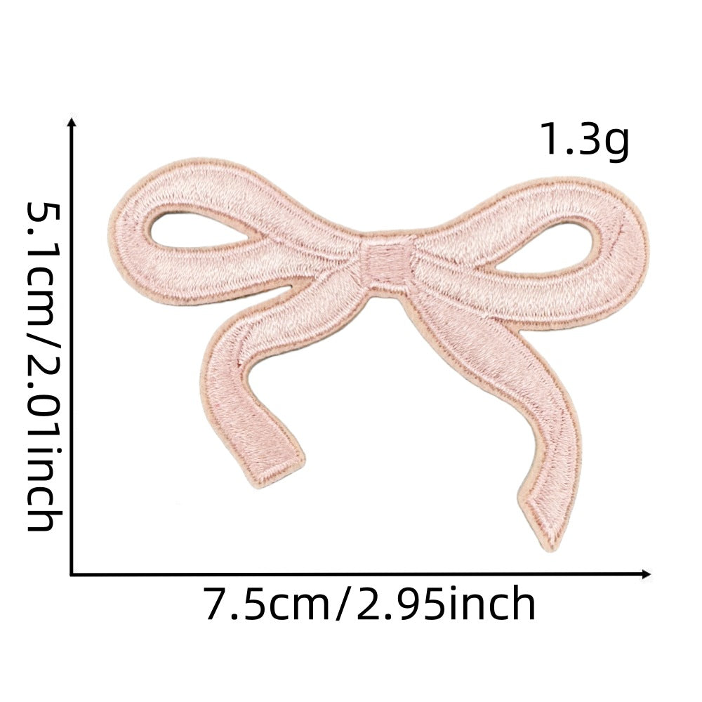 Wholesale Colorful bow embroidery DIY Patches