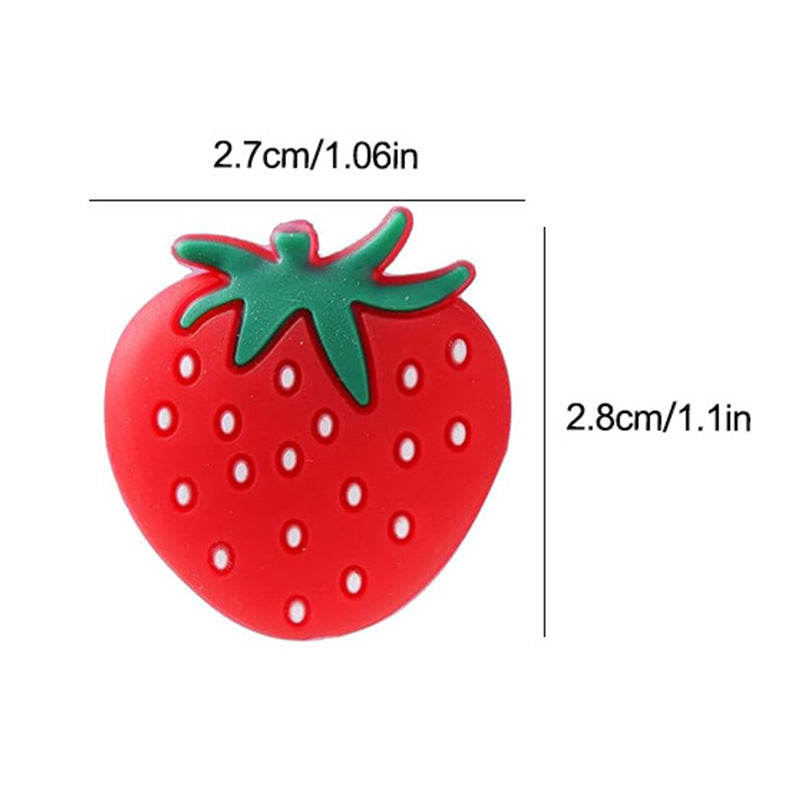 Wholesale 10pcs Strawberry Fruit Cartoon Focal Beads