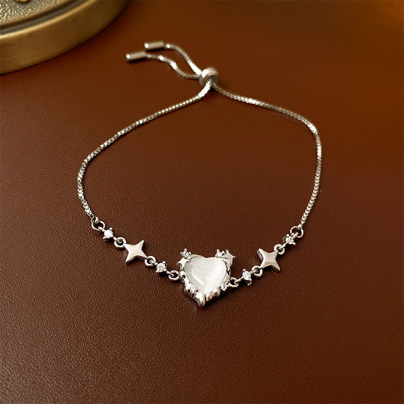 Wholesale Light Luxury Niche Exquisite High-end Pull-out Adjustable Zircon Bracelet