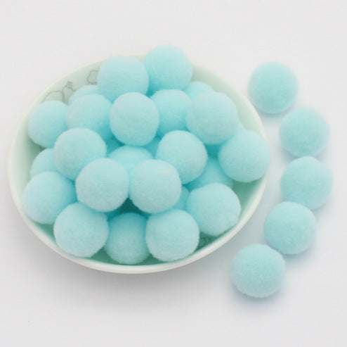 Wholesale 8mm diy handmade materials headdress accessories high elastic wool ball colorful wool ball no hole