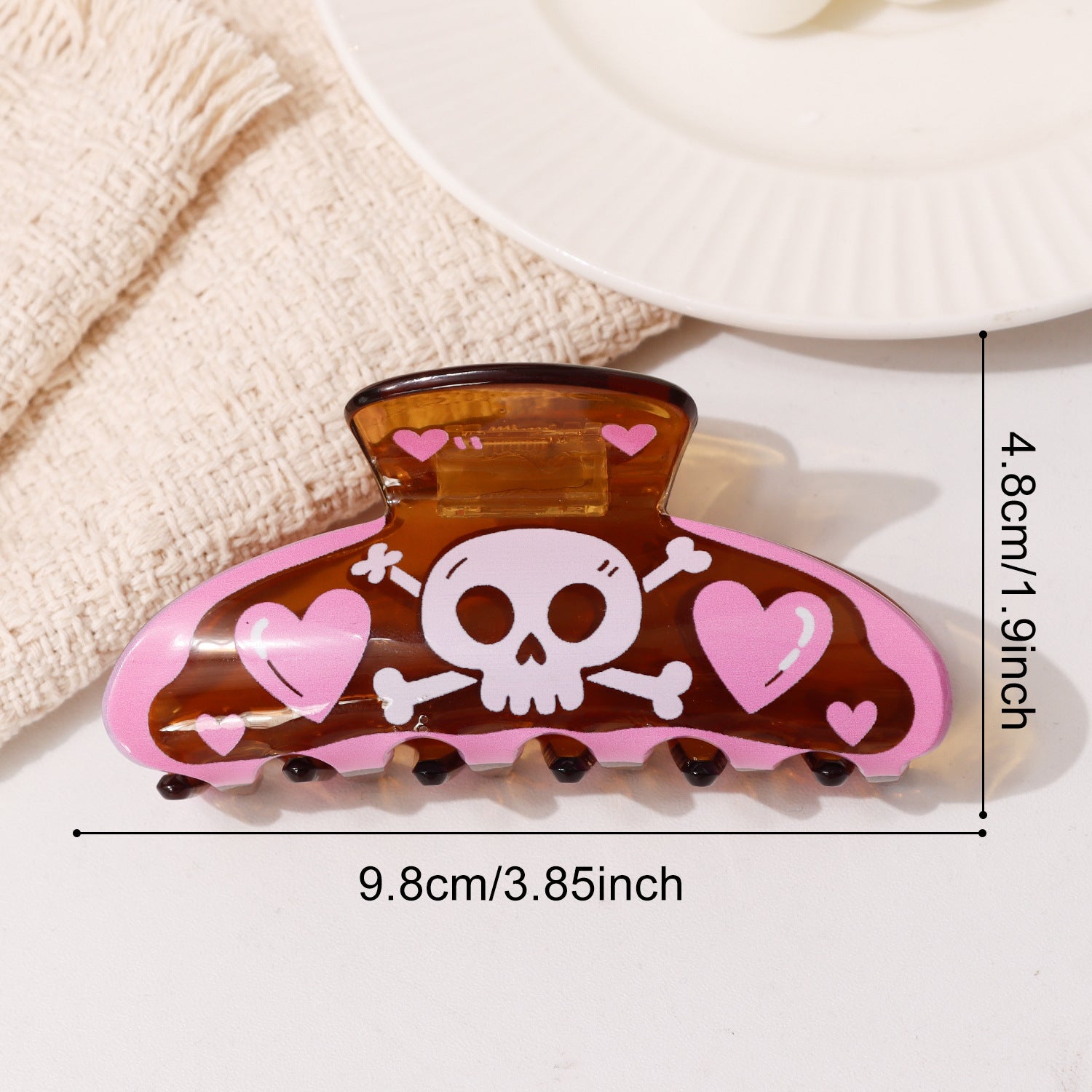 Wholesale  PVC Hair Claw Clip Dark Style Pumpkin Bat Design Fashion Accessory Boutique Resale