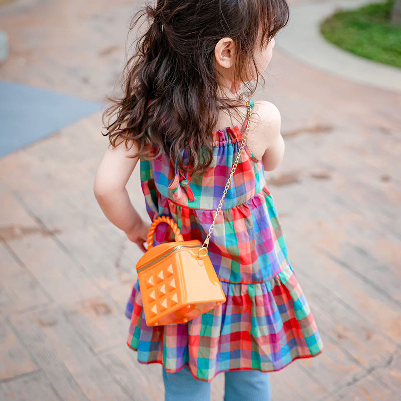Bolsa para niños de PVC en relieve al por mayor rombo