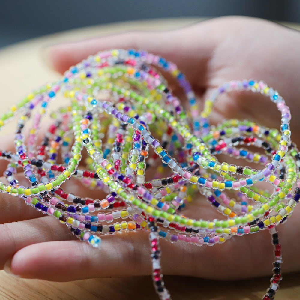 Wholesale 300pcs/pack 4mm Sugar Heart Colorful Candy Color Rice Beads