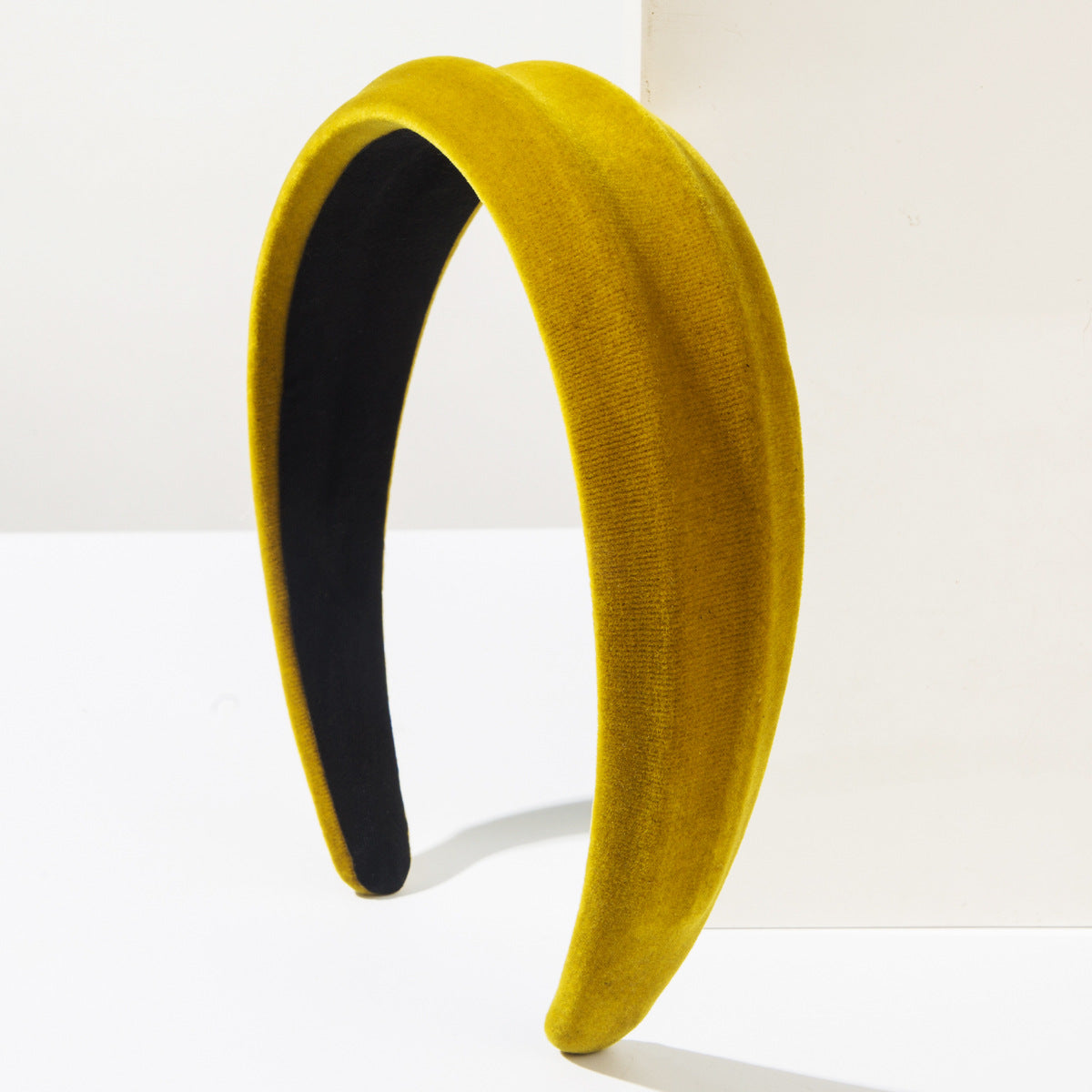 Wholesale Concave and convex velvet headband with simple wide brim hair accessories
