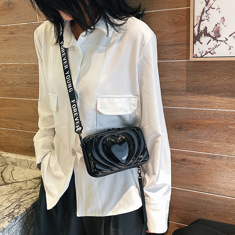 Wholesale PU Leopard Heart Bag