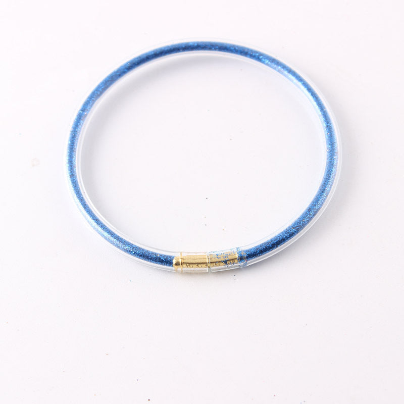 Wholesale  Gold Dust Single-layer Silicone Bracelet