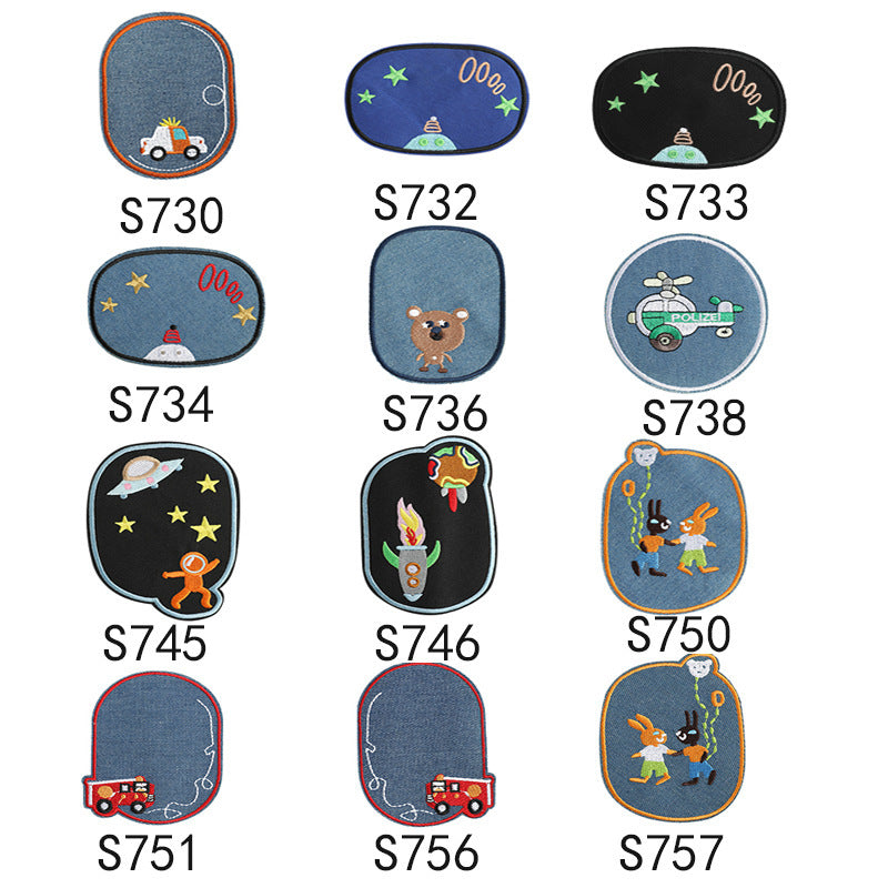 Wholesale Cartoon Rabbit Large Clothing Embroidery DIY Patches