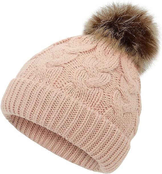 Wholesale Autumn and Winter Children's Wool Ball Thickened Baby Versatile Knitted Twist Warm Kids Beanie