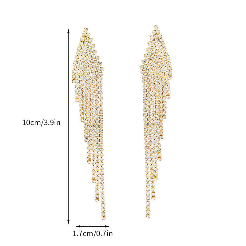 Wholesale Fashion Diamond-encrusted Women's Earrings Valentine's Day for Girlfriend Light Luxury High-end Earrings