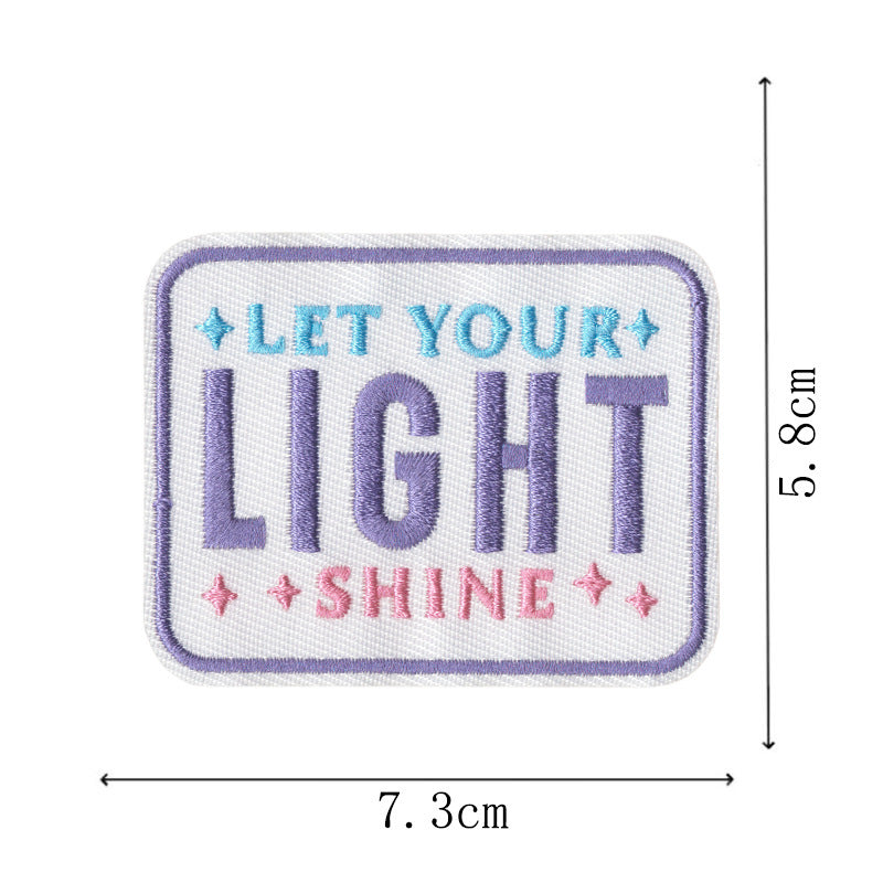 Wholesale Decorative Alphabet Embroidered Patches Set Of 9 For Coats Bags Hats Fashion Accessory Resale Craft Supply