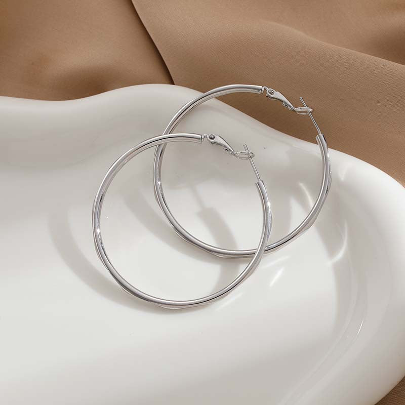 Wholesale Circle Copper Stud Earrings