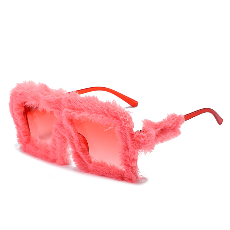 Wholesale Plush Fashion Cat Eye Sunglasses