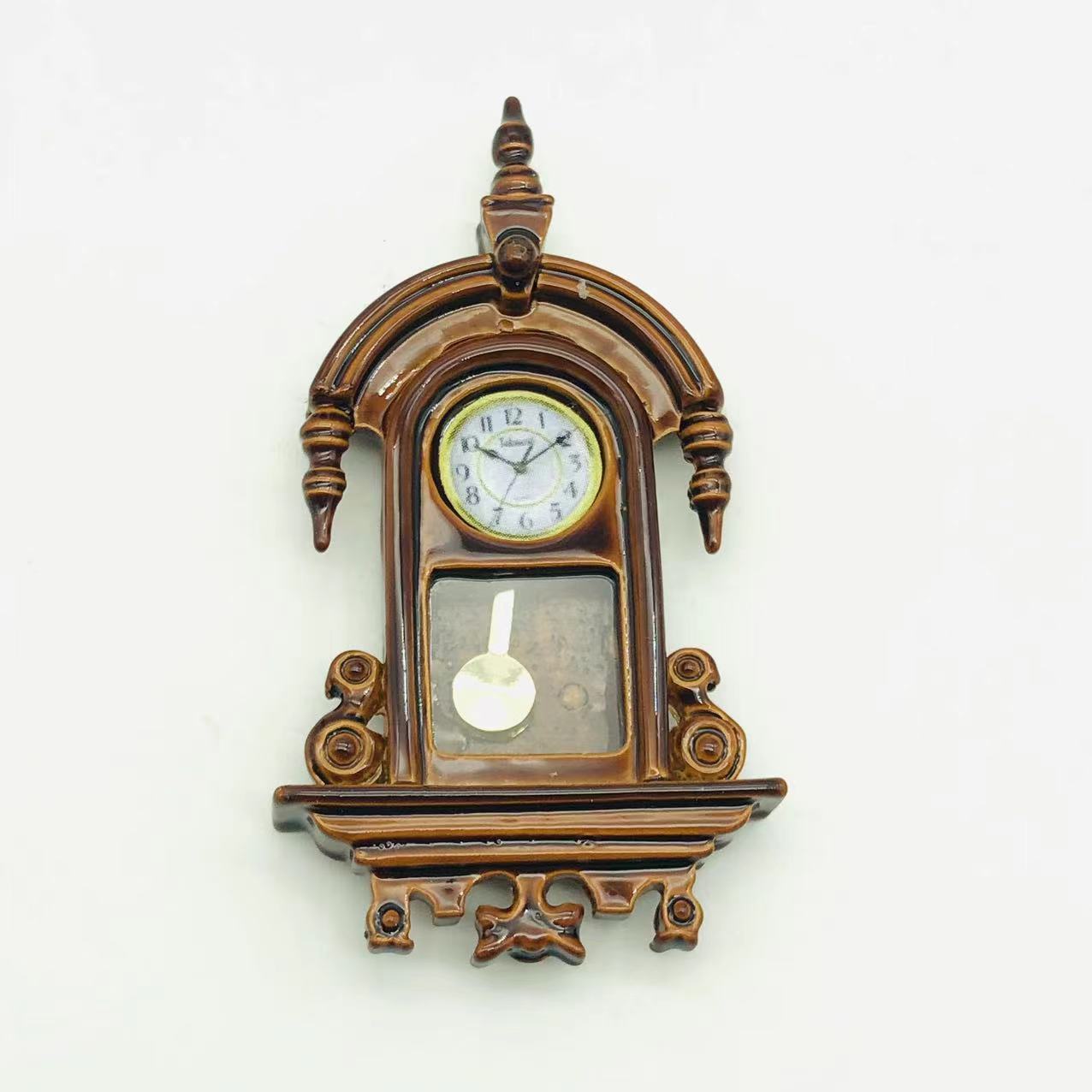 Wholesale 5pcs Miniature Model Vintage Alloy Clock Pendant Doll Accessories