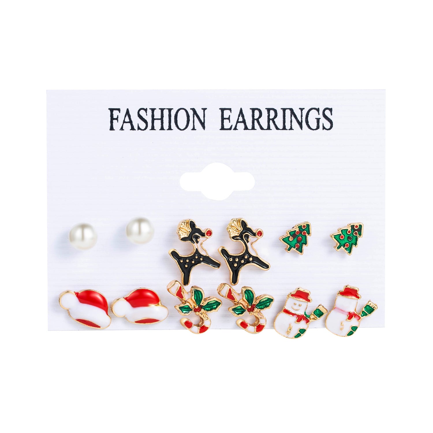 Wholesale 1set Christmas Oil Drop Earrings