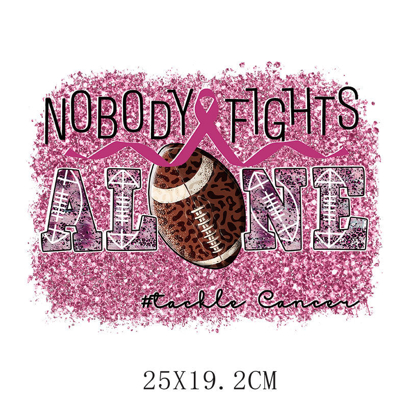 Wholesale Pink ribbon heat transfer pattern   UV DTF Ready to Press Transfers Wraps