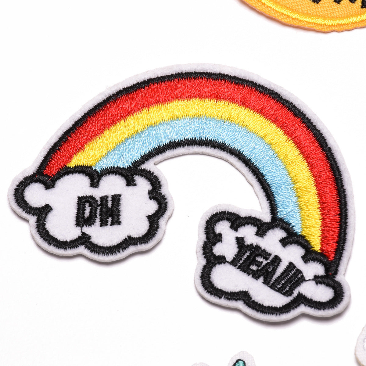 Wholesale Cartoon Animal Embroidered Patches 9 Pack Cloth Applique For Clothing Bags And DIY Crafts