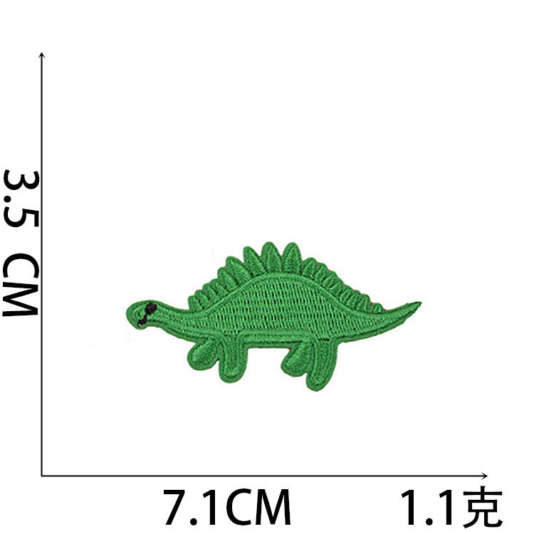 Wholesale Cute Dinosaur Embroidered Patches For Kids Clothing Iron On DIY Fashion Accessory
