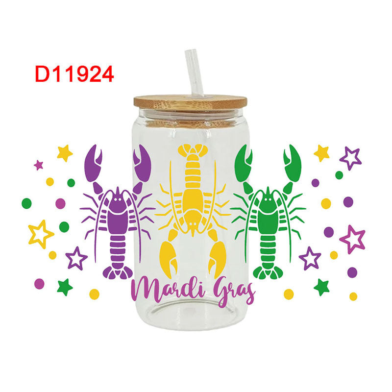Wholesale Cartoon Cute Colorful Carnival 16oz Cup UV DTF Wraps