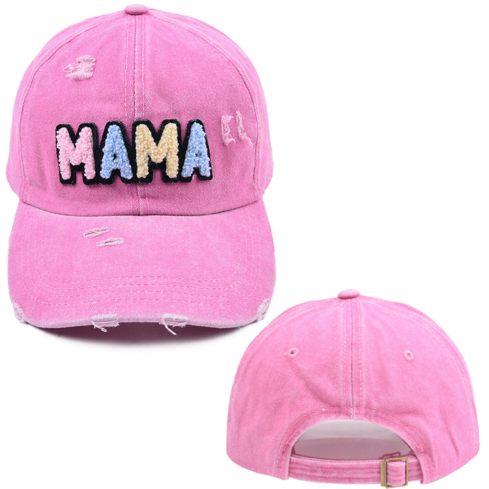 Wholesale Cotton Embroidered Letters MAMA Baseball Cap