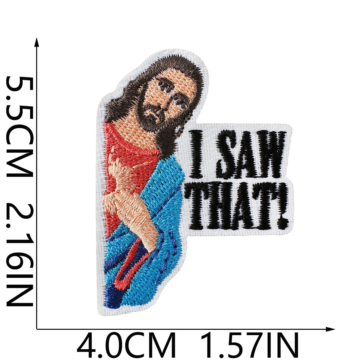 Wholesale Funny Blessing Motif Embroidery Patch European Figure Clothing Decorative Accent Resale
