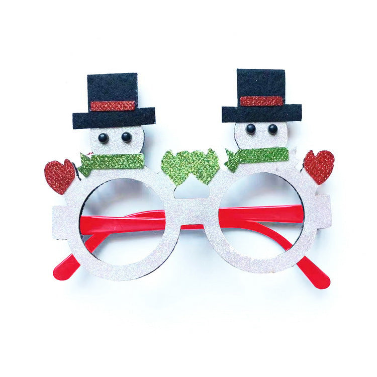 Wholesale New Christmas Decoration for Adults Kids Toys Gifts for The Elderly Snowman Antlers Creative Glasses