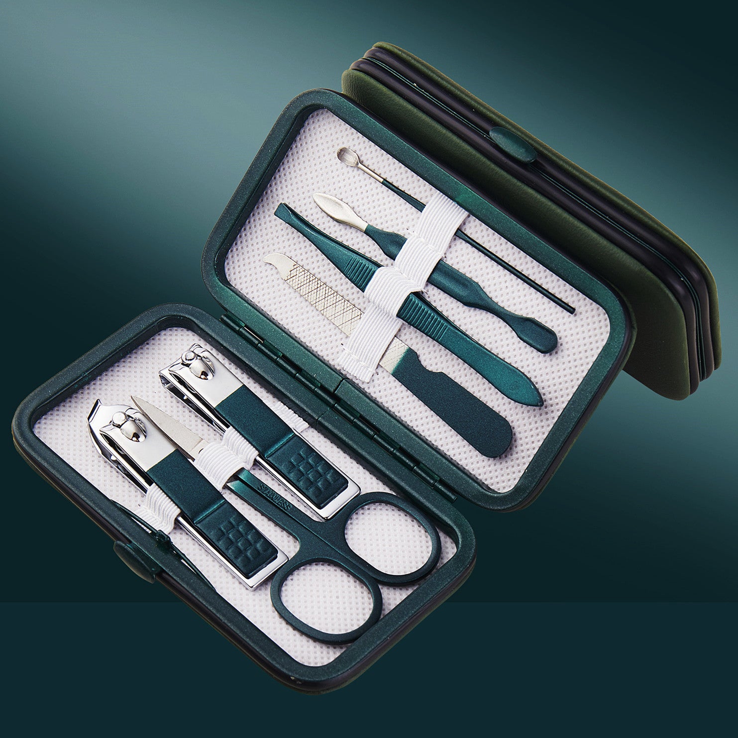 Wholesale Emerald Green Nail Clippers Complete Set