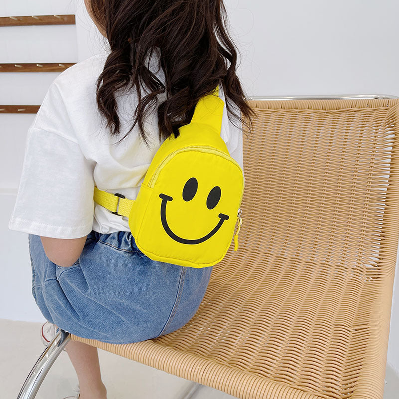 Wholesale Children's Internet Celebrity Smiling Face Nylon Outdoor Bags