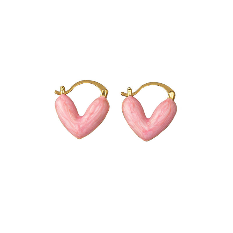 Wholesale Valentine's Day Enamel Love Earrings