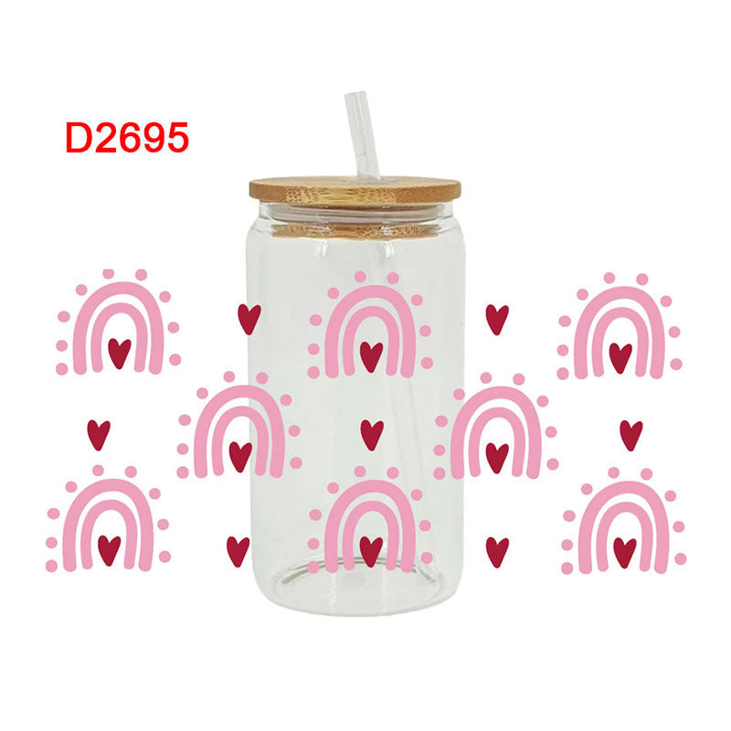 Wholesale colorful butterfly 16oz Cup UV DTF Wraps