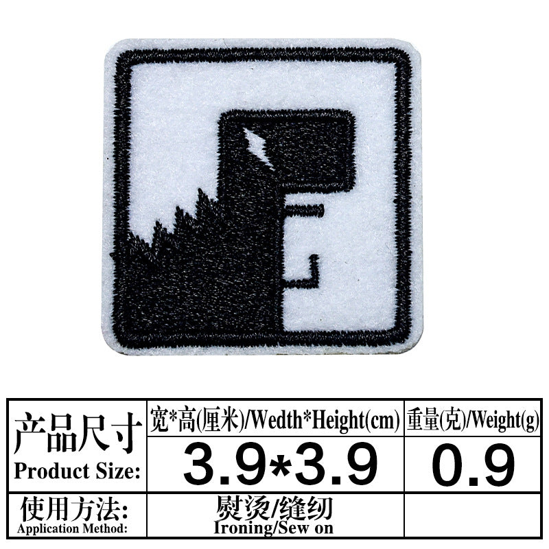 Wholesale embroidered cloth stickers cute cartoon patch five-pointed star puppy bag shoes decorative decals OLY Exclusive