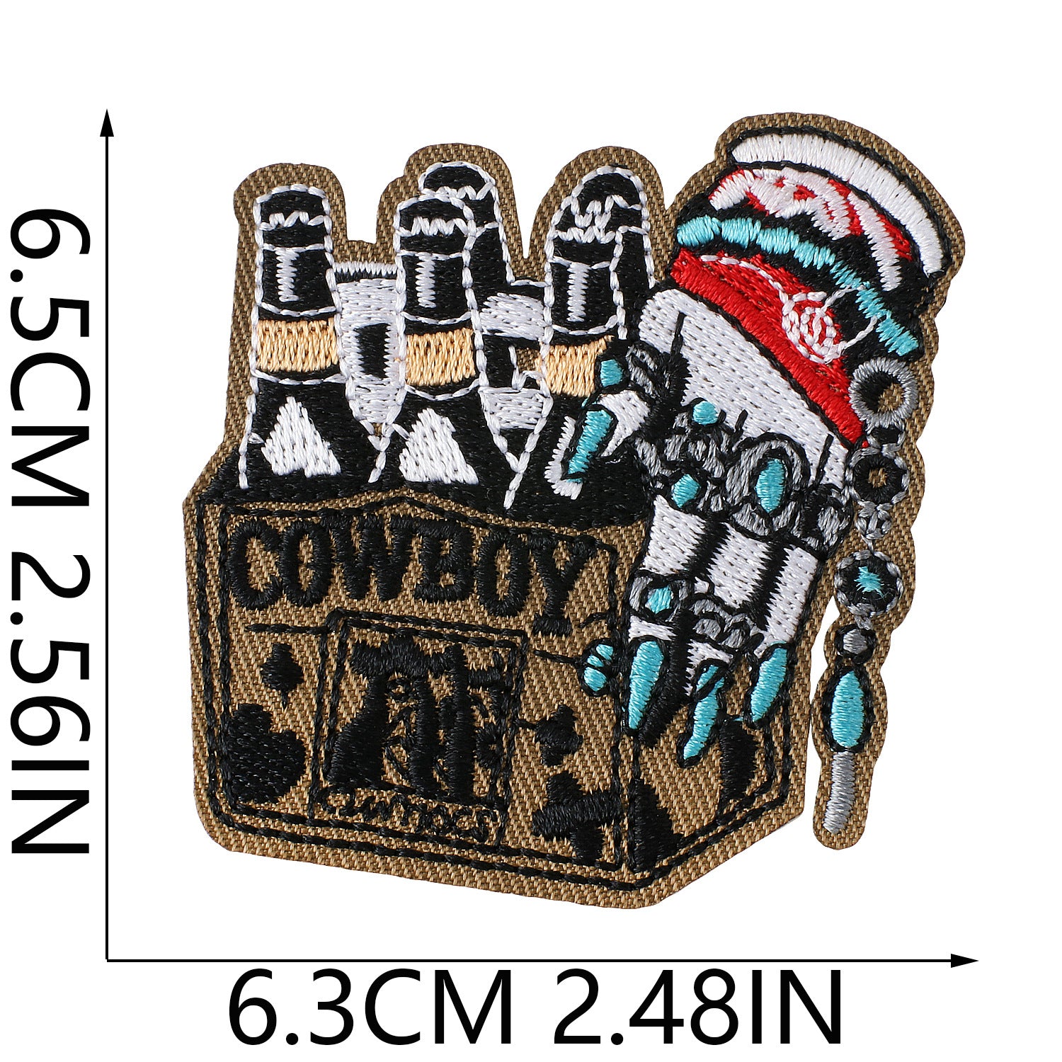 Wholesale Western Cowboy Cactus Embroidered Iron On Patches DIY et And Bag Crafts Boutique Resale