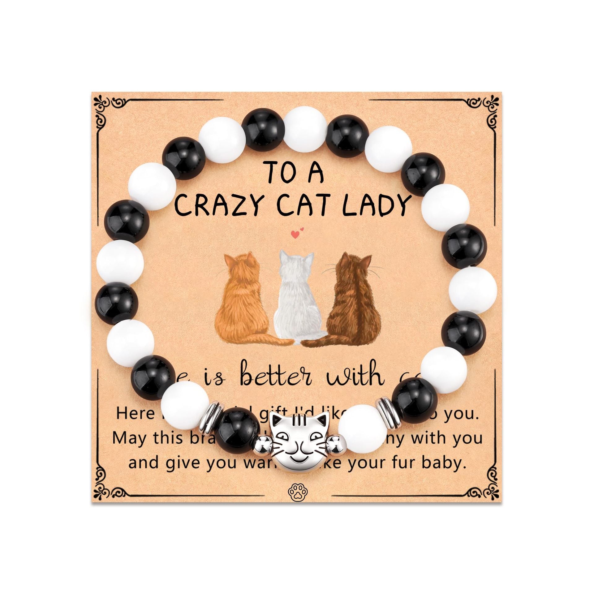 Wholesale Natural Stone Cat Head Bracelet
