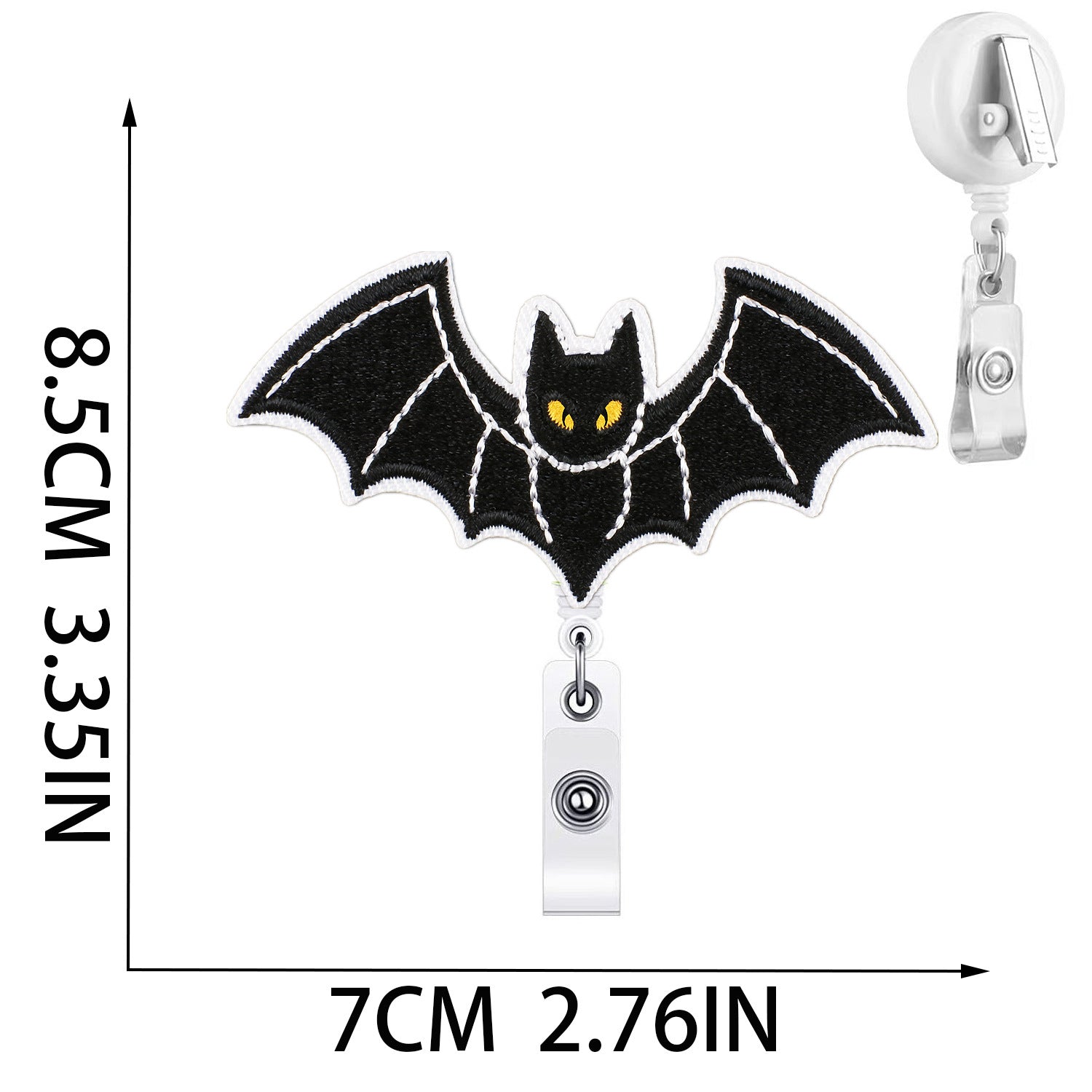 Wholesale  Witch Bat Embroidered Patches 10Pcs With Easy Pull Buckle Trendy Clothing Accessory Boutique Gift For Resale
