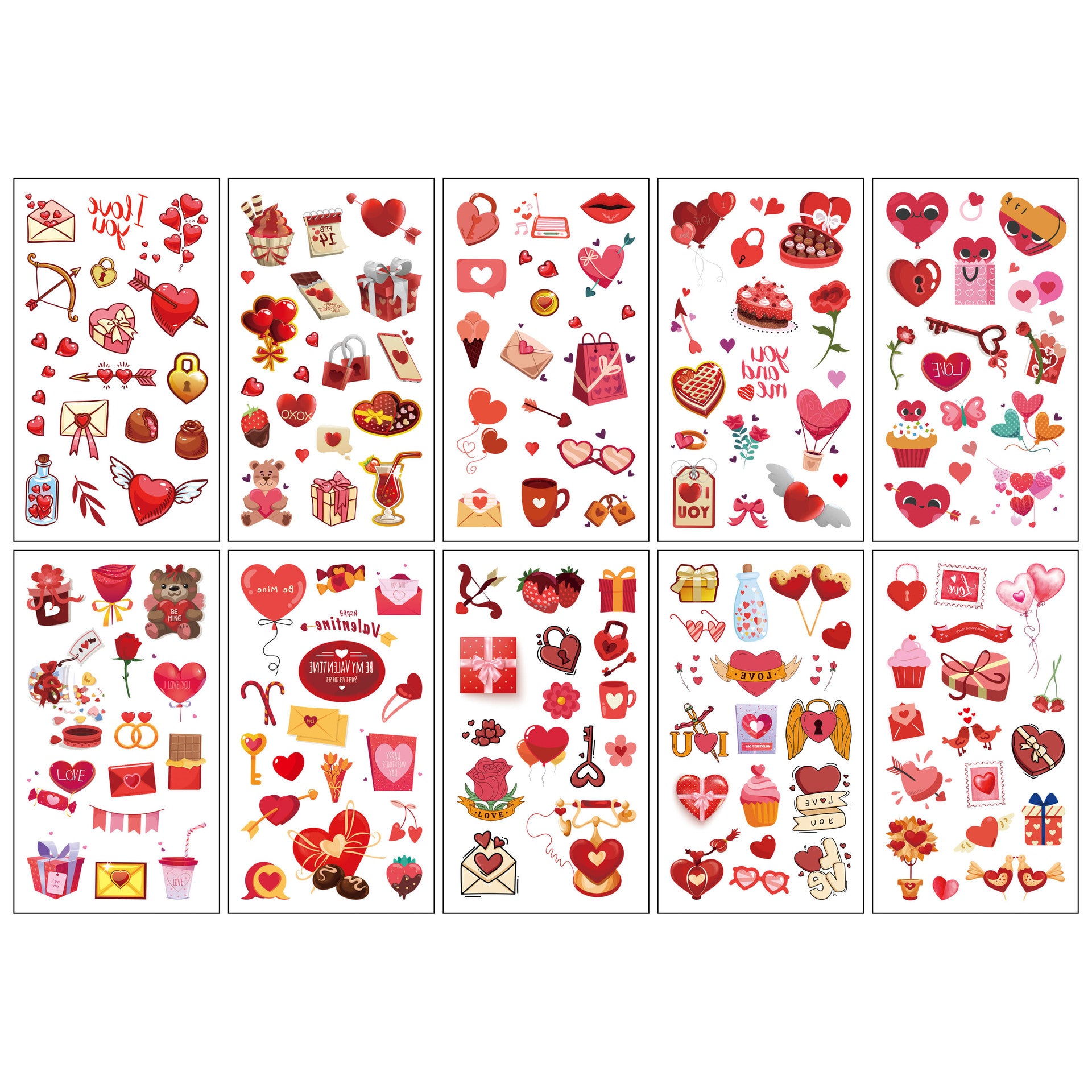 Wholesale 10pcs/sheet Children's cartoon little monster cute tattoo sticker